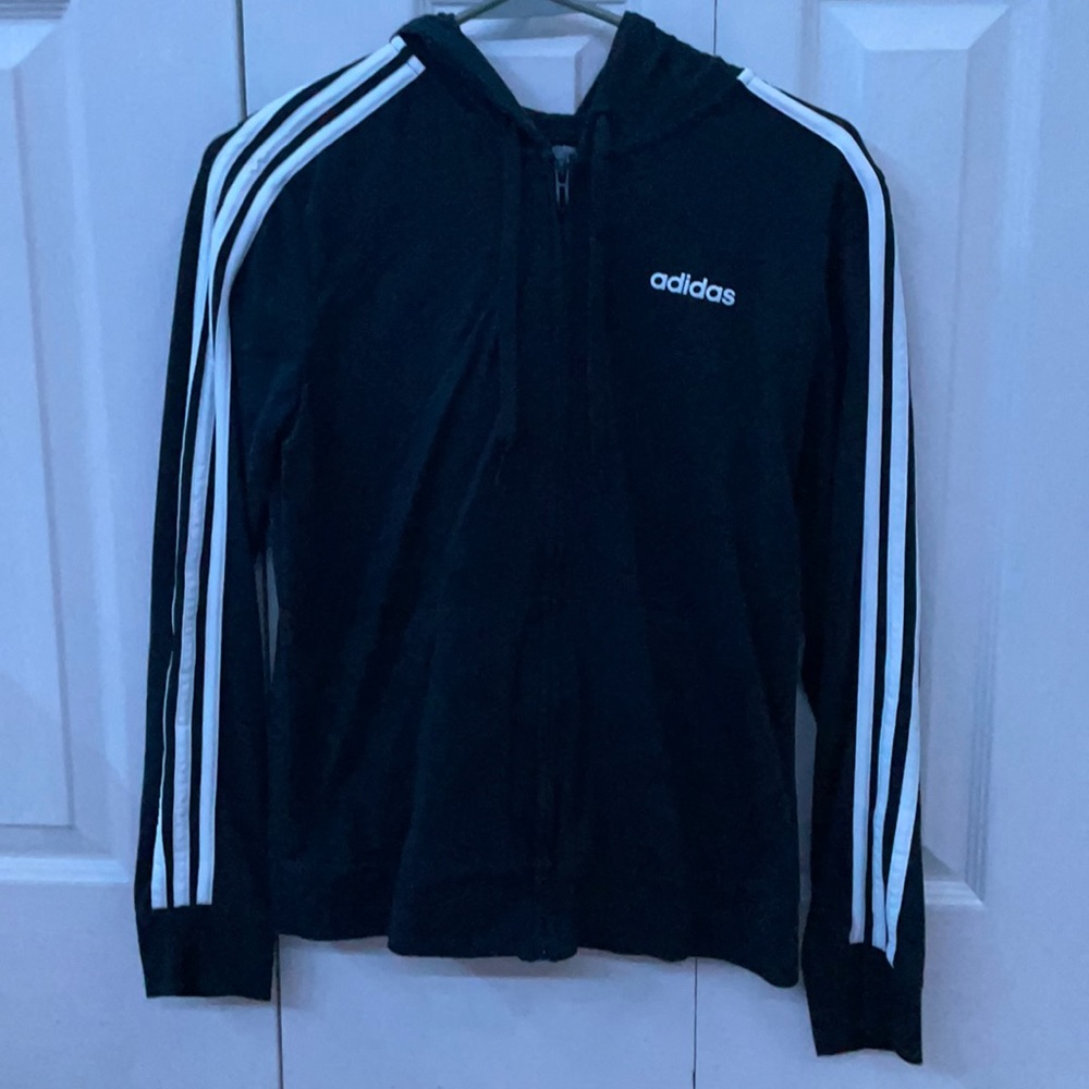 Adidas black jacket size small